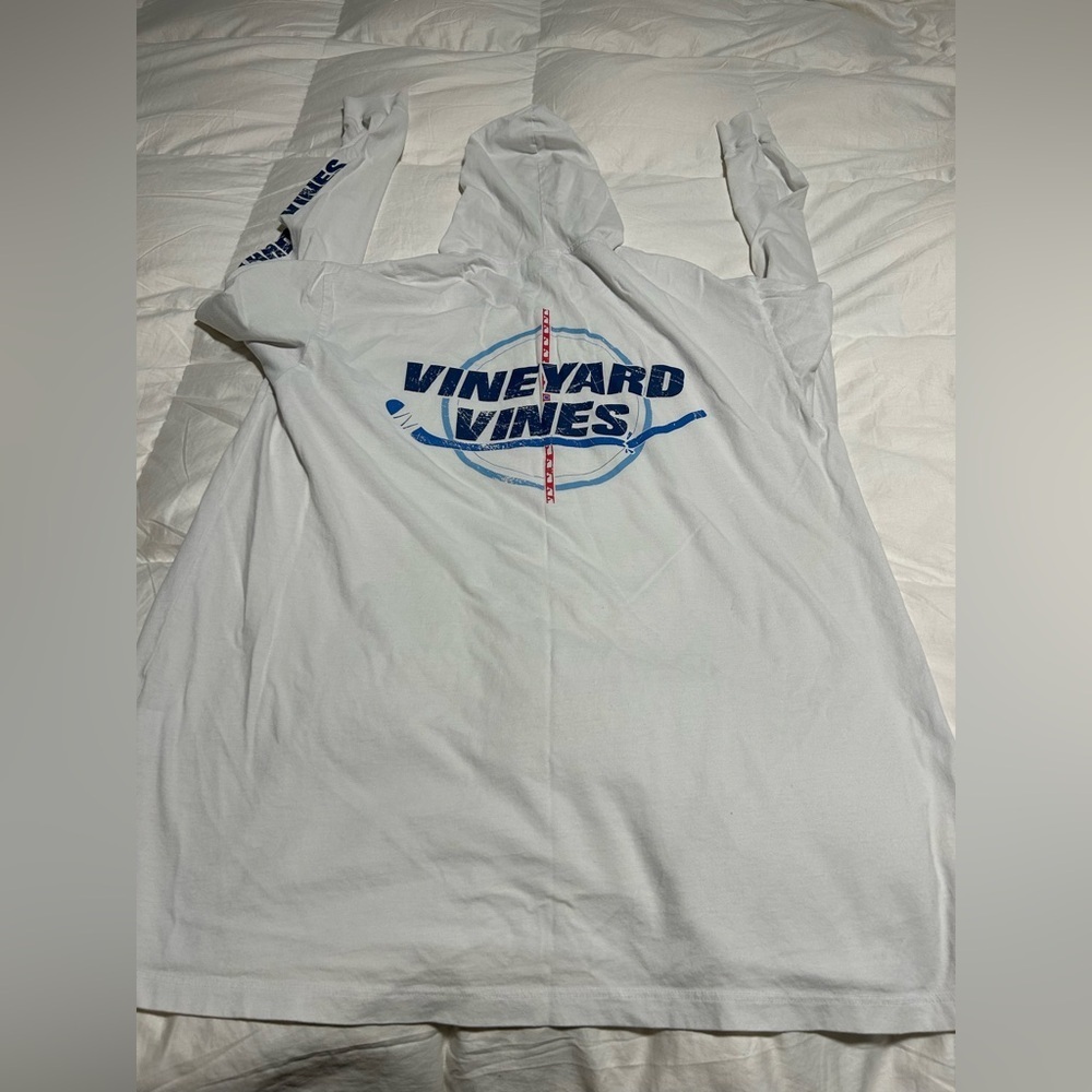 Vineyard Vines hockey men’s large hooded long sleeve lightweight shirt, soft - Picture 2 of 6